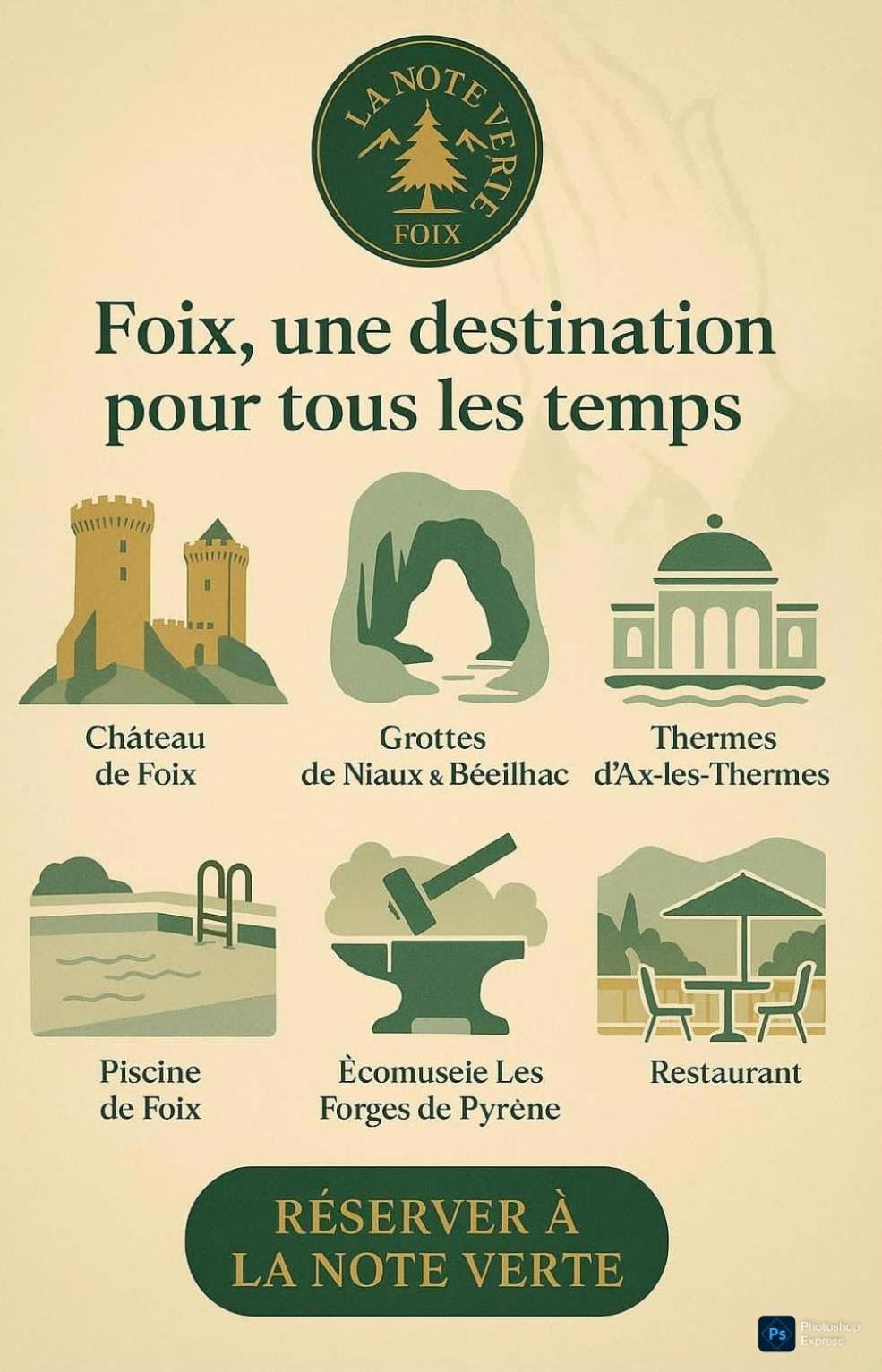 La Note Verte - Parking Gratuit Devant L'Entree Foix Exterior photo